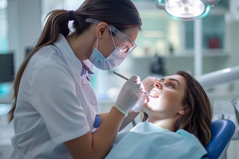 Modern dental equipment and professional treatment
